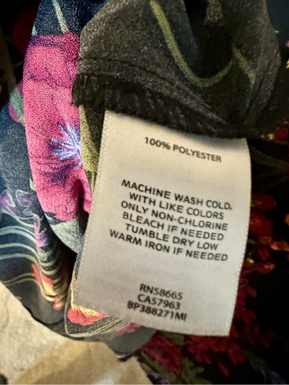 BP Double V-Neck Floral Cami Tank Top Medium Nordstrom - Picture 5 of 9